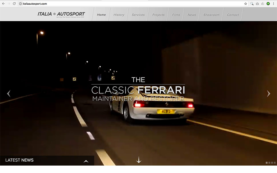 Italia Autosport Website