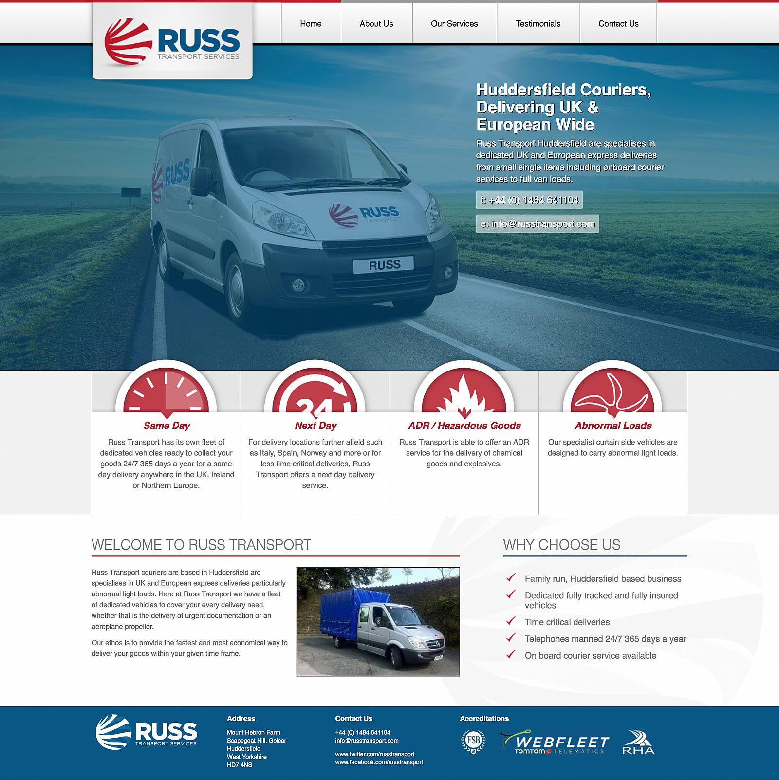 Russ Transport - Home Page