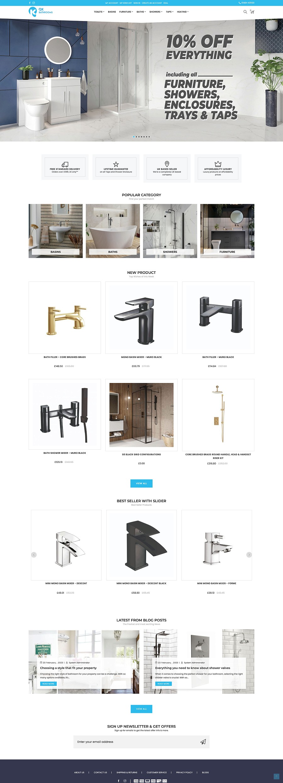 QK Bathrooms Home Page