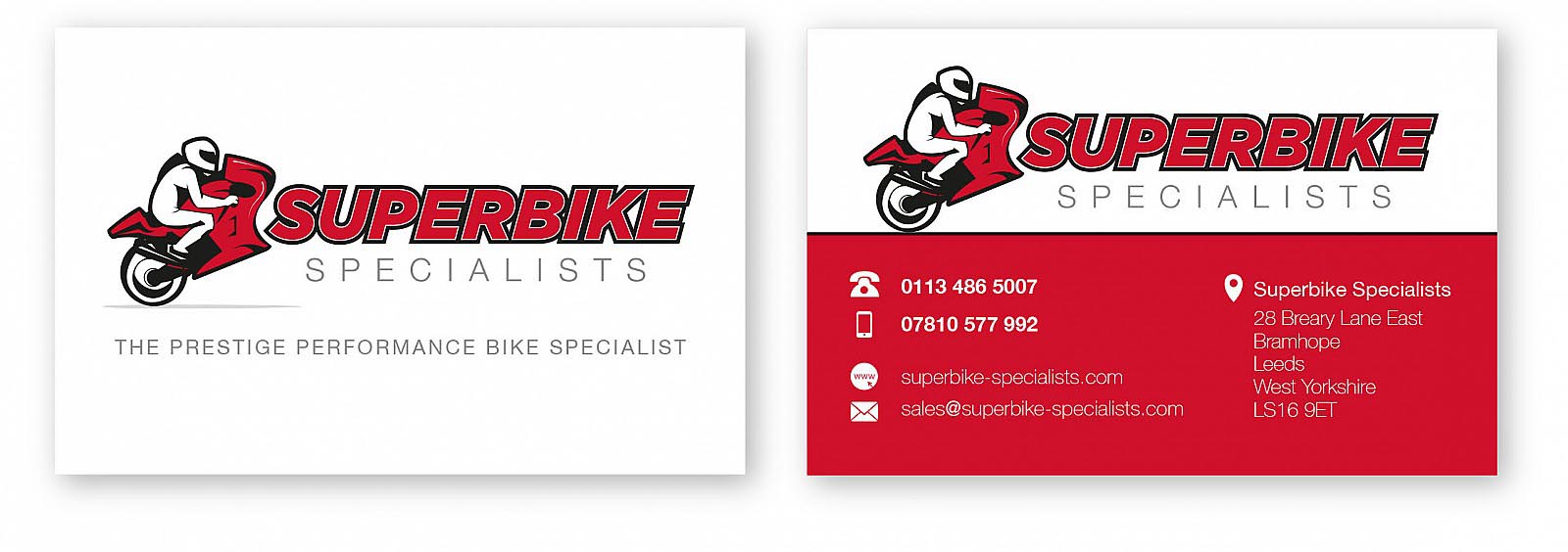 superbike business cards
