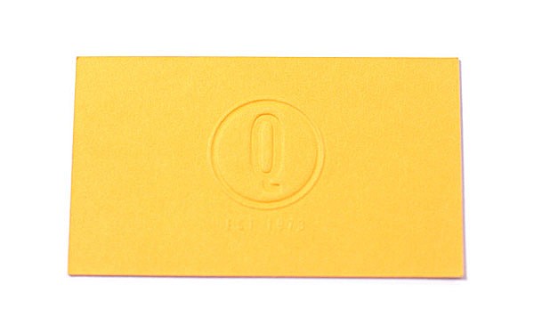 Double Sided Business Card with Embossed